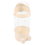 Stuffed Animal Storage Tube 65cm Plastic Transparent Plush Toy Organizer Display Bucket for Playroom Bedroom Yellow
