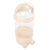 Stuffed Animal Storage Tube 65cm Plastic Transparent Plush Toy Organizer Display Bucket for Playroom Bedroom Yellow