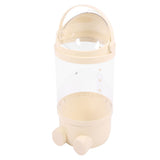 Stuffed Animal Storage Tube 65cm Plastic Transparent Plush Toy Organizer Display Bucket for Playroom Bedroom Yellow