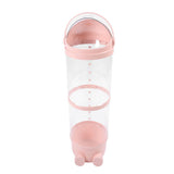 Clear Stuffed Animal Storage Tube Large Capacity Transparent Kids Plush Toy Storage Bucket Organizer 97cm / 38.2in Roseate