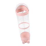 Clear Stuffed Animal Storage Tube Large Capacity Transparent Kids Plush Toy Storage Bucket Organizer 97cm / 38.2in Roseate