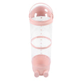 Clear Stuffed Animal Storage Tube Large Capacity Transparent Kids Plush Toy Storage Bucket Organizer 97cm / 38.2in Roseate