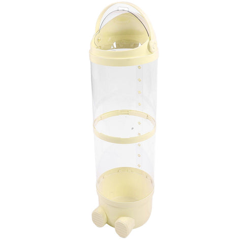 Clear Stuffed Animal Storage Tube Large Capacity Transparent Kids Plush Toy Storage Bucket Organizer 97cm / 38.2in Yellow