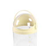 Clear Stuffed Animal Storage Tube Large Capacity Transparent Kids Plush Toy Storage Bucket Organizer 97cm / 38.2in Yellow