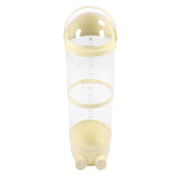 Clear Stuffed Animal Storage Tube Large Capacity Transparent Kids Plush Toy Storage Bucket Organizer 97cm / 38.2in Yellow
