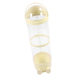 Clear Stuffed Animal Storage Tube Large Capacity Transparent Kids Plush Toy Storage Bucket Organizer 97cm / 38.2in Yellow