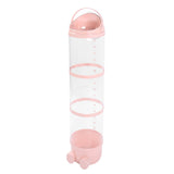 Stuffed Animal Storage Tube 130cm Large Capacity Transparent Plush Toy Display Bucket Organizer for Playroom Bedroom Rosy In Australia - Darrahopens