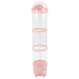 Stuffed Animal Storage Tube 130cm Large Capacity Transparent Plush Toy Display Bucket Organizer for Playroom Bedroom Rosy In Australia - Darrahopens