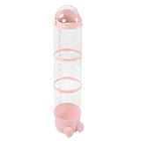 Stuffed Animal Storage Tube 130cm Large Capacity Transparent Plush Toy Display Bucket Organizer for Playroom Bedroom Rosy