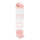 Stuffed Animal Storage Tube 130cm Large Capacity Transparent Plush Toy Display Bucket Organizer for Playroom Bedroom Rosy