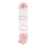 Stuffed Animal Storage Tube 130cm Large Capacity Transparent Plush Toy Display Bucket Organizer for Playroom Bedroom Rosy
