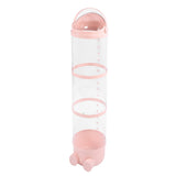 Stuffed Animal Storage Tube 130cm Large Capacity Transparent Plush Toy Display Bucket Organizer for Playroom Bedroom Rosy