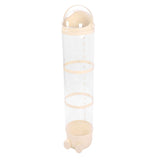 Stuffed Animal Storage Tube 130cm Large Capacity Transparent Plush Toy Display Bucket Organizer for Playroom Bedroom Yellow