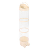 Stuffed Animal Storage Tube 130cm Large Capacity Transparent Plush Toy Display Bucket Organizer for Playroom Bedroom Yellow