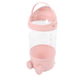 65cm Stuffed Animal Storage Tube with Light Large Capacity Multifunctional Transparent Visible Toy Storage Tube Pink