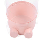 65cm Stuffed Animal Storage Tube with Light Large Capacity Multifunctional Transparent Visible Toy Storage Tube Pink