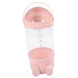65cm Stuffed Animal Storage Tube with Light Large Capacity Multifunctional Transparent Visible Toy Storage Tube Pink