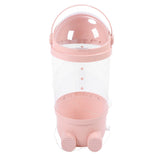 65cm Stuffed Animal Storage Tube with Light Large Capacity Multifunctional Transparent Visible Toy Storage Tube Pink