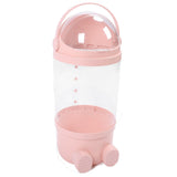 65cm Stuffed Animal Storage Tube with Light Large Capacity Multifunctional Transparent Visible Toy Storage Tube Pink