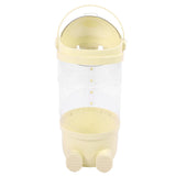 65cm Stuffed Animal Storage Tube with Light Large Capacity Multifunctional Transparent Visible Toy Storage Tube Cream Yellow