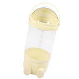 65cm Stuffed Animal Storage Tube with Light Large Capacity Multifunctional Transparent Visible Toy Storage Tube Cream Yellow