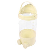 65cm Stuffed Animal Storage Tube with Light Large Capacity Multifunctional Transparent Visible Toy Storage Tube Cream Yellow