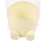 65cm Stuffed Animal Storage Tube with Light Large Capacity Multifunctional Transparent Visible Toy Storage Tube Cream Yellow