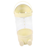 65cm Stuffed Animal Storage Tube with Light Large Capacity Multifunctional Transparent Visible Toy Storage Tube Cream Yellow