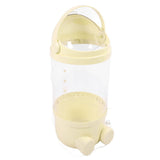 65cm Stuffed Animal Storage Tube with Light Large Capacity Multifunctional Transparent Visible Toy Storage Tube Cream Yellow