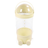 65cm Stuffed Animal Storage Tube with Light Large Capacity Multifunctional Transparent Visible Toy Storage Tube Cream Yellow
