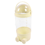 65cm Stuffed Animal Storage Tube with Light Large Capacity Multifunctional Transparent Visible Toy Storage Tube Cream Yellow