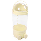 65cm Stuffed Animal Storage Tube with Light Large Capacity Multifunctional Transparent Visible Toy Storage Tube Cream Yellow