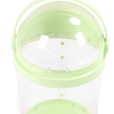65cm Stuffed Animal Storage Tube with Light Large Capacity Multifunctional Transparent Visible Toy Storage Tube Green