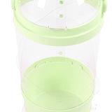 65cm Stuffed Animal Storage Tube with Light Large Capacity Multifunctional Transparent Visible Toy Storage Tube Green