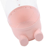 97cm Stuffed Animal Storage Tube Large Capacity Transparent Built in Light Visible Plush Toy Storage Organizer for Bedroom Sakura Pink