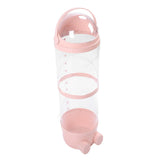 97cm Stuffed Animal Storage Tube Large Capacity Transparent Built in Light Visible Plush Toy Storage Organizer for Bedroom Sakura Pink