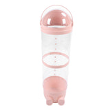 97cm Stuffed Animal Storage Tube Large Capacity Transparent Built in Light Visible Plush Toy Storage Organizer for Bedroom Sakura Pink