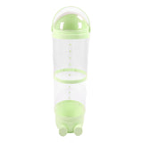 97cm Stuffed Animal Storage Tube Large Capacity Transparent Built in Light Visible Plush Toy Storage Organizer for Bedroom Green