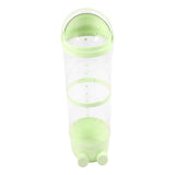 97cm Stuffed Animal Storage Tube Large Capacity Transparent Built in Light Visible Plush Toy Storage Organizer for Bedroom Green