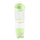 97cm Stuffed Animal Storage Tube Large Capacity Transparent Built in Light Visible Plush Toy Storage Organizer for Bedroom Green