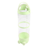 97cm Stuffed Animal Storage Tube Large Capacity Transparent Built in Light Visible Plush Toy Storage Organizer for Bedroom Green