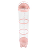 Clear Stuffed Animal Storage Tube with Light Large Capacity Transparent Kids Plush Toy Storage Bucket Organizer 130cm / 51.2in Roseate