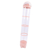 Stuffed Animal Storage Tube 162cm Adjustable Light Transparent Plush Toy Organizer Display Bucket for Playroom Bedroom Pink