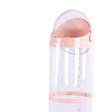 Stuffed Animal Storage Tube 162cm Adjustable Light Transparent Plush Toy Organizer Display Bucket for Playroom Bedroom Pink