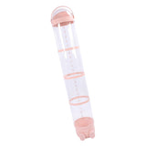 Stuffed Animal Storage Tube 162cm Adjustable Light Transparent Plush Toy Organizer Display Bucket for Playroom Bedroom Pink