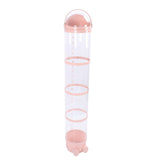Stuffed Animal Storage Tube 162cm Adjustable Light Transparent Plush Toy Organizer Display Bucket for Playroom Bedroom Pink