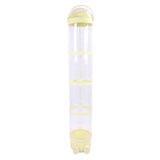 Stuffed Animal Storage Tube 162cm Adjustable Light Transparent Plush Toy Organizer Display Bucket for Playroom Bedroom Yellow