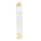 Stuffed Animal Storage Tube 162cm Adjustable Light Transparent Plush Toy Organizer Display Bucket for Playroom Bedroom Yellow
