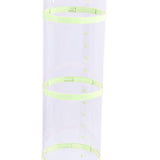 Stuffed Animal Storage Tube 162cm Adjustable Light Transparent Plush Toy Organizer Display Bucket for Playroom Bedroom Green