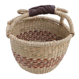 Picnic Basket Seagrass Woven Decorative Rustic Small Storage Basket with Handle for Desk Organizing Outdoor Activities In Australia - Darrahopens